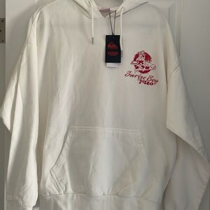 Quicksilver Stranger Things Surfer Boy Pizza Hoodie Large L NWT